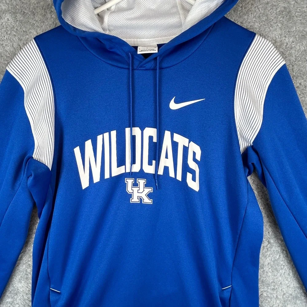 Nike Kentucky Wildcats Therma-FIT Hoodie Mens Small Blue On-Field Pullover